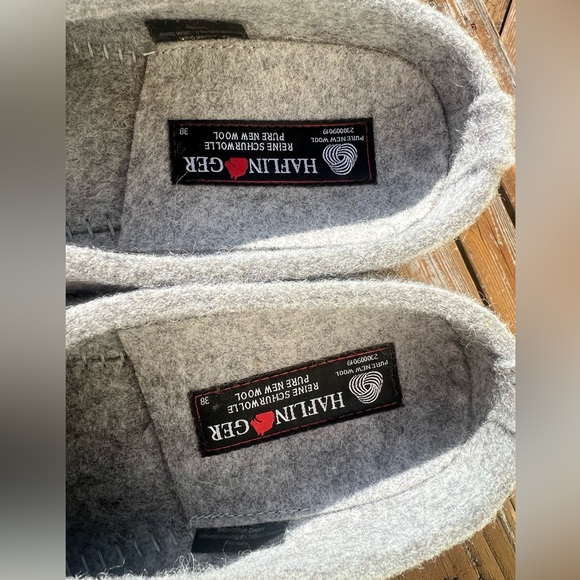 ⭐️ RARE⭐️ NWT Haflinger 38 Grizzly Blooming Blue Clog Slipper floral - Picture 5 of 8